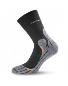 Černé celoroční trekingové ponožky z mikrovlákna BORGOLON - polyamide