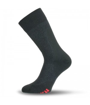 Tmavé zimní trekingové ponožky s obsahem iontů stříbra