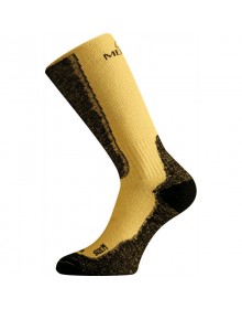 Hořčicové zimní ponožky 85% Merino