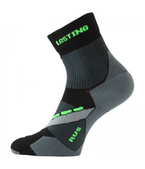 Černošedé antibakteriální kompresní běžecké ponožky